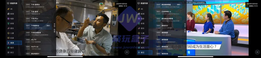 全频道 + 新增回看(TV)截图